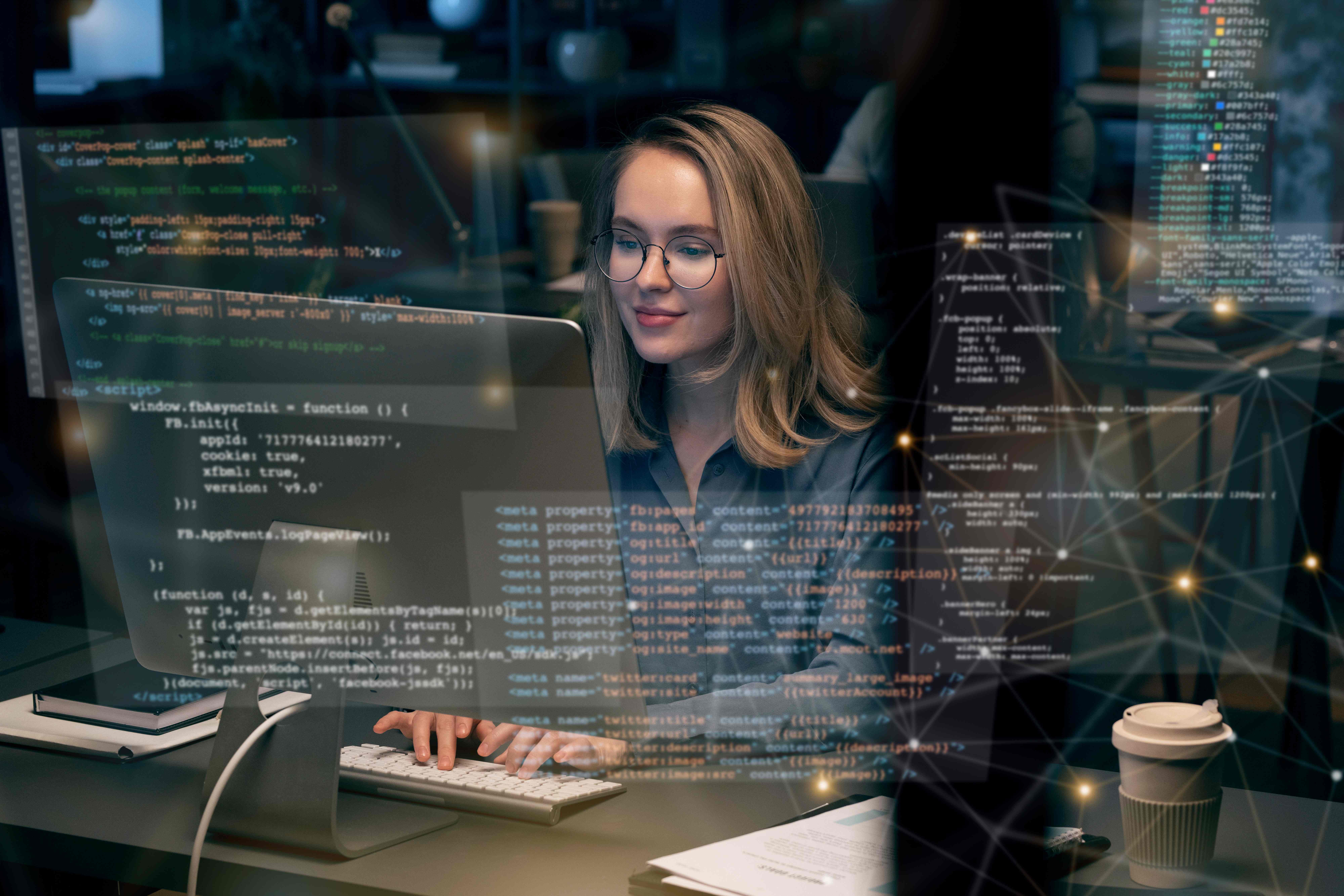 Developer coding